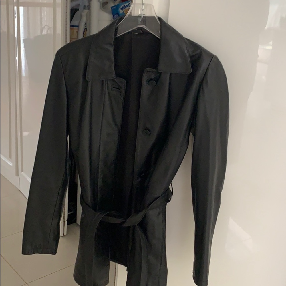 Italian leather jacket size 40